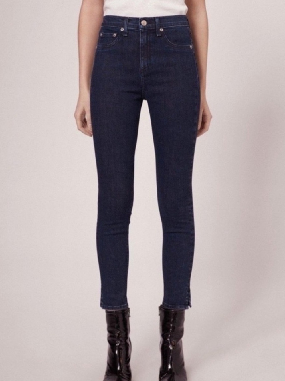 Rag & Bone 10 Inch Capri Denim Size 30 Dark Wash